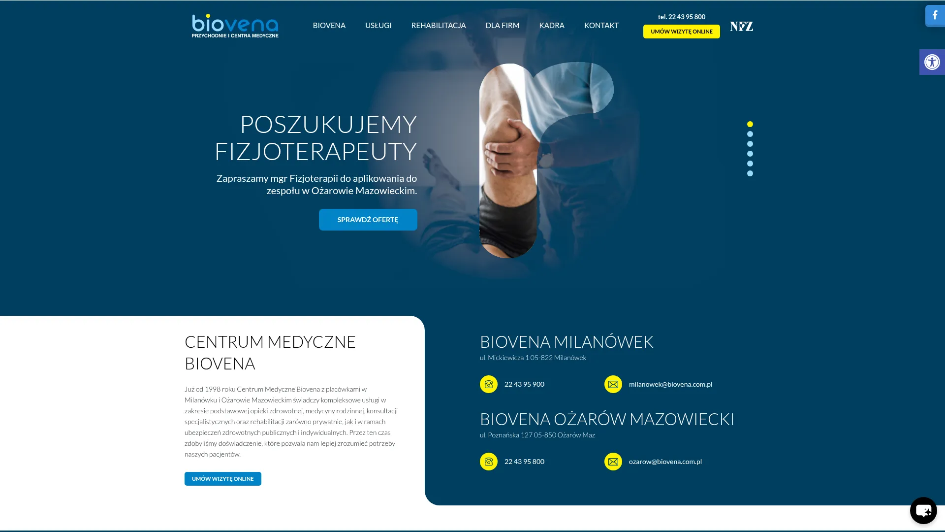 Zrzut ekranu Biovena Sp. z o.o.