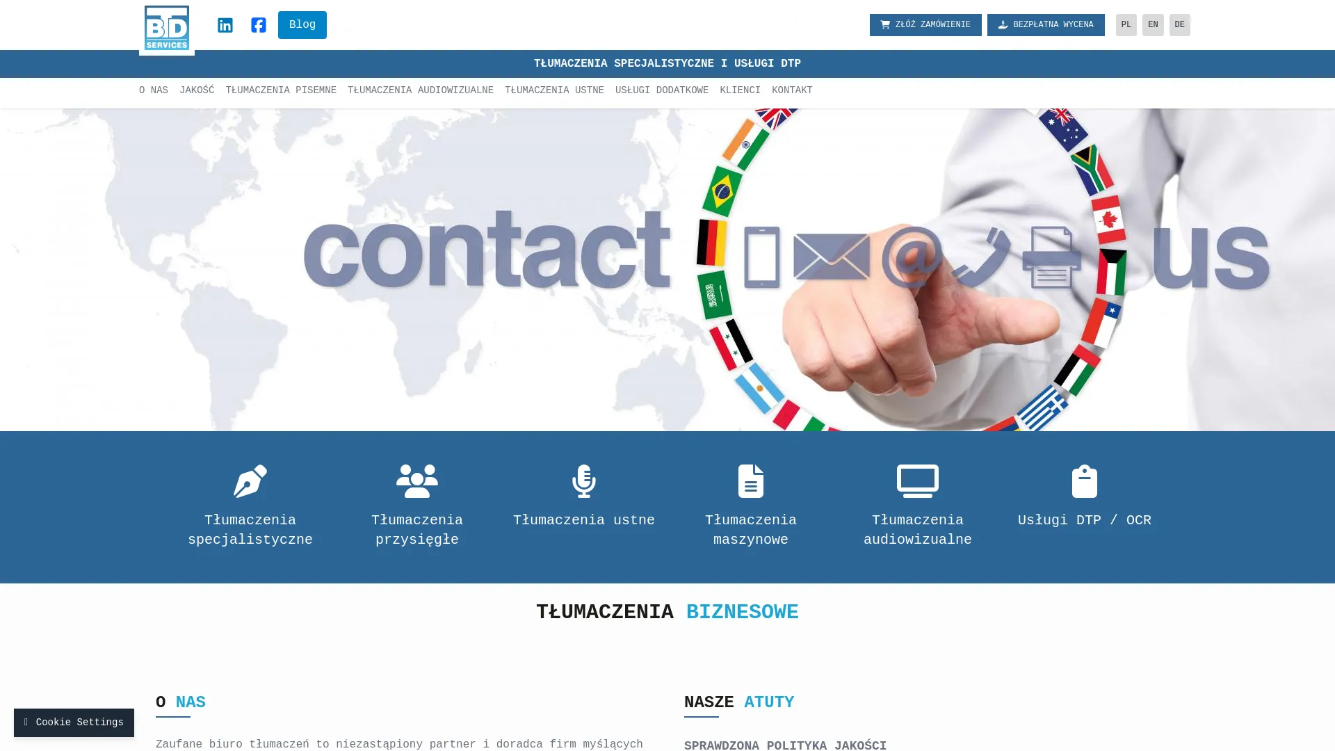 Zrzut ekranu BTD Services